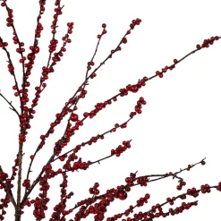 Outlet 50" Artificial Red Berry Christmas Twig Tree with Square Stand, Unlit Twig & Birch