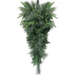 Clearance 46" Ashcroft Cashmere Pine Artificial Christmas Teardrop Swag - Unlit Unlit Swags