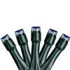 New 20 Battery Operated Blue LED Wide Angle Christmas Lights - 6.25 ft Green Wire Led