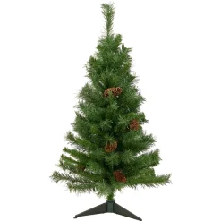 Discount 3' Black River Pine Artificial Medium Profile Christmas Tree, Unlit Unlit
