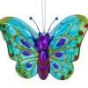 Hot 4.5" Blue and Pink Butterfly Glass Christmas Ornament Animals