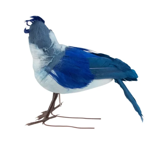 Clearance 4.5" Blue and White Blue Jay Clip-On Christmas Ornament Animals