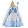 Hot 4.75" Blue Princess Snow Queen Christmas Ornament Elves & Fairies
