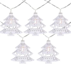 Best 10 B/O LED Warm White Christmas Tree with Deer Lights - 3' Clear Wire Battery Operated