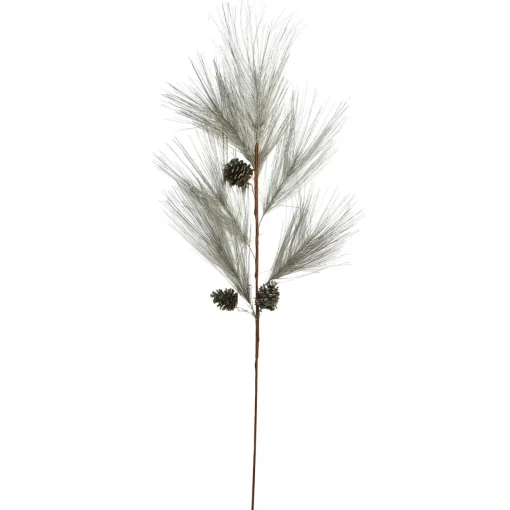 New 40" Brown and Gray Long Needle Pine Cone Artificial Christmas Spray Sprays, Picks & Branches