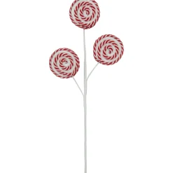 Discount 17" Candy Cane Lollipops Decorative Christmas Spray Sprays, Picks & Branches