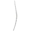 Outlet 16" Clear and Silver Beaded Circle Decorative Smooth Christmas Icicle Ornament Icicles|Snowflakes