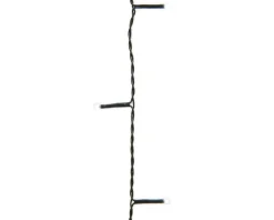 283 Cool White LED 8-Function Twinkle Glow Lights - 17 ft Green Wire Led