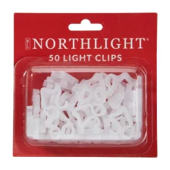 Hot 50 Count Clear Outdoor Gutter Christmas Light Clips Accessories