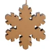 10" Country Rustic Silver Glittered Snowflake Christmas Ornament Icicles|Snowflakes
