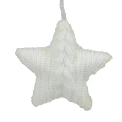 Online 4" Cream Cable Knit Star Christmas Ornament Symbols