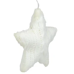 Online 4" Cream Cable Knit Star Christmas Ornament Symbols