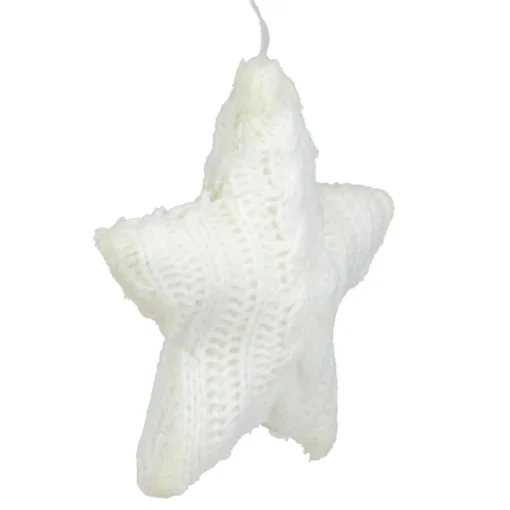 Online 4" Cream Cable Knit Star Christmas Ornament Symbols
