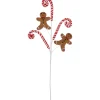 Hot 28" Gingerbread and Candy Cane Swirls Christmas Spray Sprays, Picks & Branches