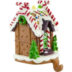 Best 6" Gingerbread House Christmas Stocking Holder Stocking Holders