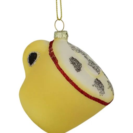 Sale 4" Glittered Cappucino Glass Christmas Ornament Food & Beverage