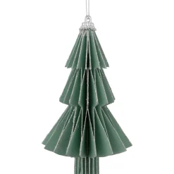 6" Glittered Green Christmas Tree Ornament Garden & Floral