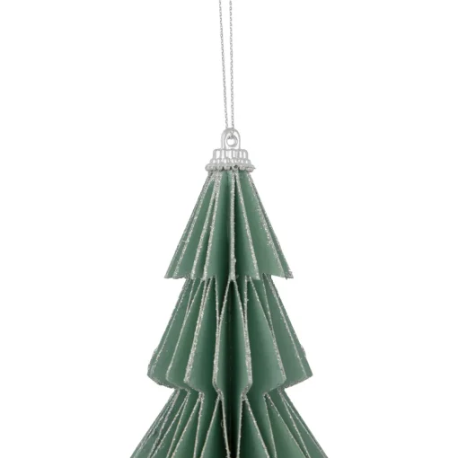 6" Glittered Green Christmas Tree Ornament Garden & Floral