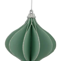 Sale 4.25" Glittered Green Onion Christmas Ornament Finials|Pendants