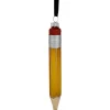 Clearance 5.75" Glittered Pencil Glass Christmas Ornament Novelty