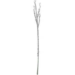 Hot 31" Glittered Silver Artificial Twig Christmas Spray Sprays, Picks & Branches