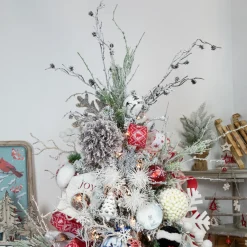 30" Glittered White Artificial Twig Christmas Spray Sprays, Picks & Branches
