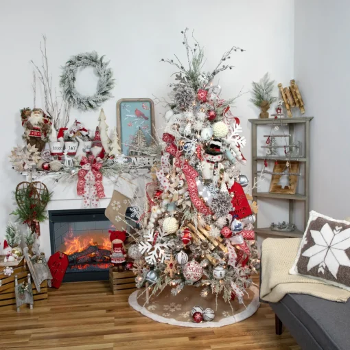 30" Glittered White Artificial Twig Christmas Spray Sprays, Picks & Branches