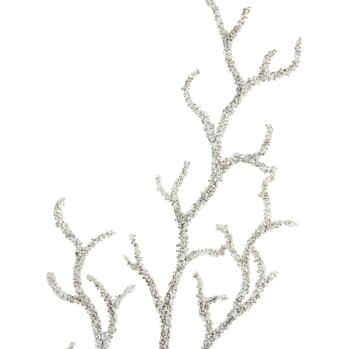 30" Glittered White Artificial Twig Christmas Spray Sprays, Picks & Branches