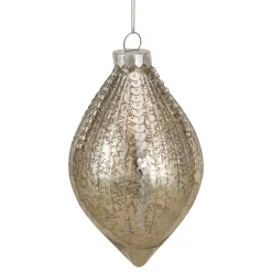 Discount 5" Gold Mercury Glass Finial Christmas Ornament Novelty