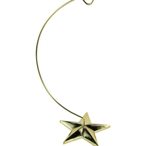 Best 12.50" Gold Star Christmas Ornament Holder Storage