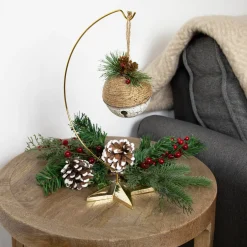 Best 12.50" Gold Star Christmas Ornament Holder Storage