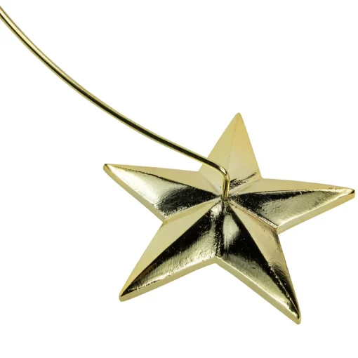 Best 12.50" Gold Star Christmas Ornament Holder Storage