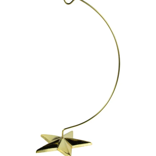 Best 12.50" Gold Star Christmas Ornament Holder Storage