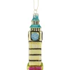 Clearance 5.5" Golden Big Ben Glittered Glass Christmas Hanging Ornament Travel & Destinations