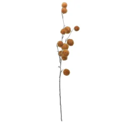 Discount 31" Golden Orange Pom Pom Artificial Christmas Spray Sprays, Picks & Branches