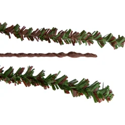 Hot 2' Green and Brown Warsaw Twig Artificial Christmas Tree with Burlap Base - Unlit Twig & Birch