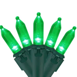 Best 100 Green LED Mini Christmas Lights, 33 ft Green Wire Led