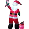 Clearance 8' Inflatable Santa Claus with Toy Sack Outdoor Christmas Decoration Inflatable