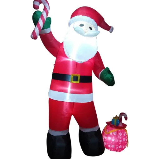 Clearance 8' Inflatable Santa Claus with Toy Sack Outdoor Christmas Decoration Inflatable