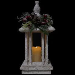 Best 15.25" LED Lighted White Storm Lantern Christmas Decoration Lanterns