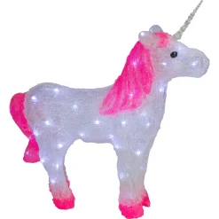 23" Lighted Commercial Grade Acrylic Unicorn Christmas Display Decoration Commercial