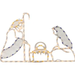 Best 30" Lighted Holy Family Nativity Scene Christmas Window Silhouette Window