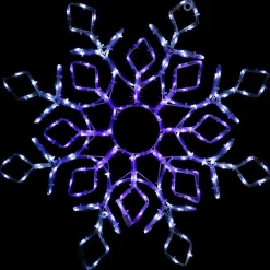 Best 23" Lighted Snowflake Window Silhouette Christmas Decoration Window