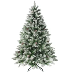 Best 6' Medium Flocked Angel Pine Artificial Christmas Tree - Unlit Unlit