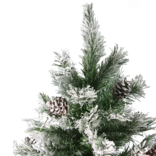 Best 6' Medium Flocked Angel Pine Artificial Christmas Tree - Unlit Unlit