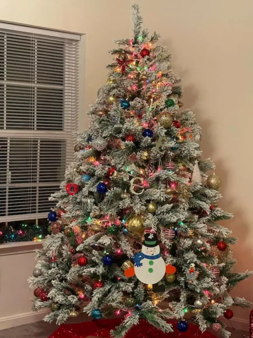 Best 6' Medium Flocked Angel Pine Artificial Christmas Tree - Unlit Unlit