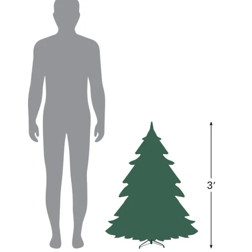 Clearance 3' Medium Flocked Madeline Pink Spruce Artificial Christmas Tree, Unlit Unlit