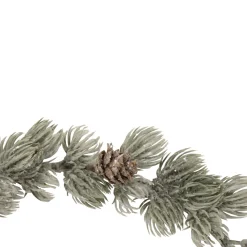 Best 12" Mini Frosted Pine Christmas Wreath with Pine Cones Frosted