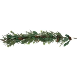 Clearance 6' Mixed Foliage with Pine Cones and Berries Christmas Garland, Unlit Unlit