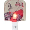 6" Norman Rockwell 'A Drum for Tommy' Glass Christmas Night Light Night Lights